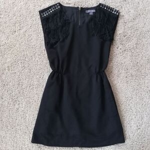 Twenty one black studded and fringed black dress